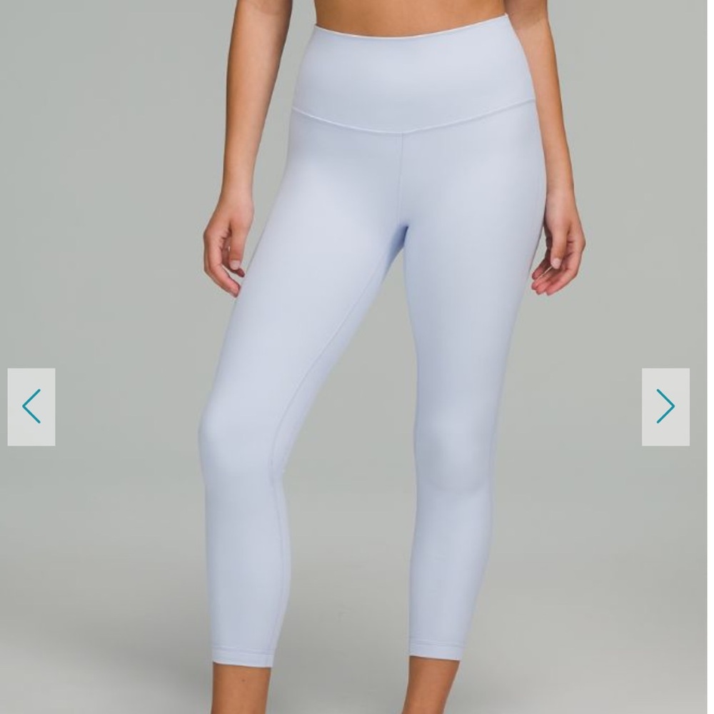 Lululemon Align high rise pant 25” pastel blue